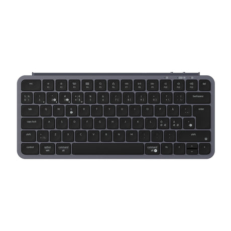 Keychron B1 Pro Ultra Slim Wireless Keyboard Space Gray ISO Nordic