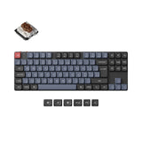 Keychron K1 Pro QMK VIA low profile custom mechanical keyboard TKL layout PBT Keycaps hot-swappable Gateron low profile switch brown ISO Swiss layout