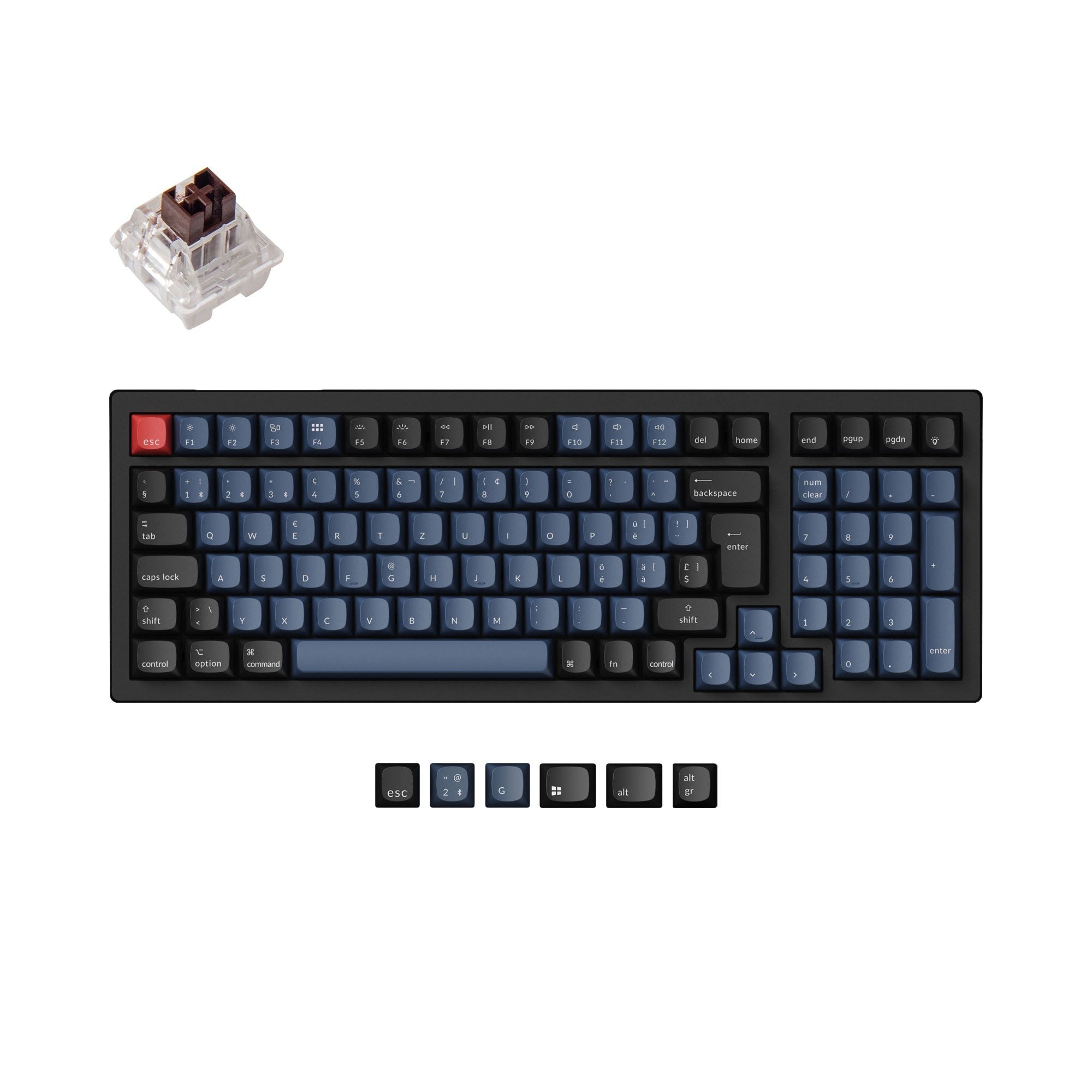 Keychron K4 Pro QMK/VIA Wireless Mechanical Keyboard ISO Layout Collection