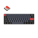 Keychron K9 Pro QMK/VIA ultra-slim custom mechanical keyboard 60 percent tenkeyless layout for Mac Windows Linux hot-swappable low-profile Gateron red