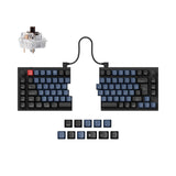 Keychron Q11 QMK/VIA 75% split custom mechanical keyboard full aluminum black frame for Mac Window Linux Keychron K Pro switch brown ISO French layout