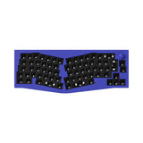 Keychron Q8 QMK VIA Custom Mechanical Keyboard Alice Layout Full Aluminum Frame For Mac Windows Linux ISO Layout Knob Barebone Blue