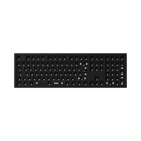 Keychron Q6 QMK VIA custom mechanical keyboard full size layout full aluminum frame for Mac Windows Linux Barebone carbon black