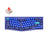 Keychron Q8 QMK/VIA custom mechanical keyboard Alice layout knob version full aluminum blue frame for Mac Windows Linux fully assembled Gateron G Pro switch red